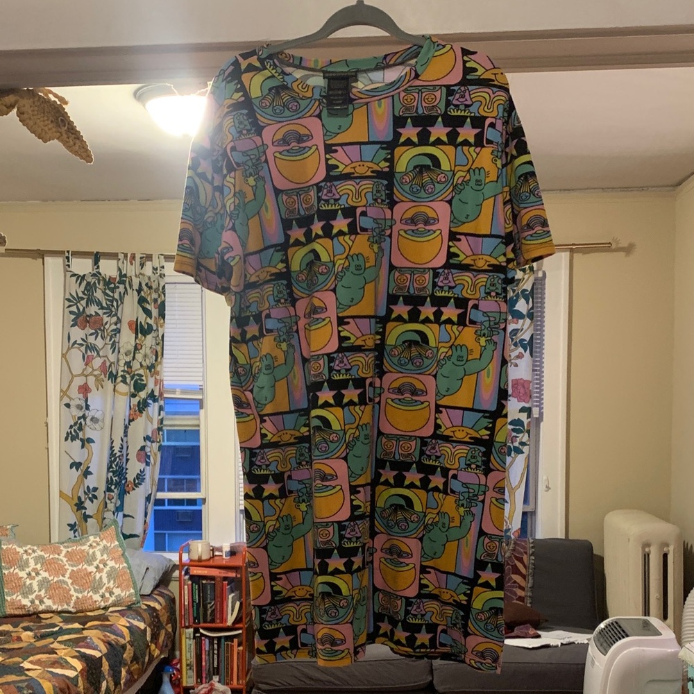 Nooworks Colorful Graphic Mini Dress